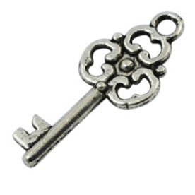 Металева підвіска "Ключик" 23х10 мм, 5 шт.