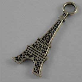 Металлическая подвеска "Эйфелева башня" 32х12 мм, 3 шт.