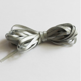 Атласная лента светло-серая, ширина 3мм, длина 5 м. 