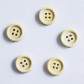 Деревянная круглая пуговица, 15 мм, 1 шт.