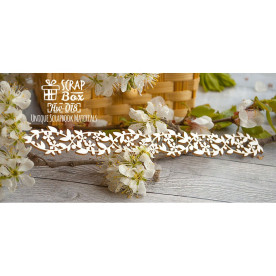 Чипборд Цветочный бордюр, размер 171*20 мм от Scrapbox