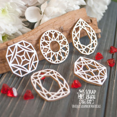 Чіпборд Набір діамантів 5 шт Ho-137 Scrapbox