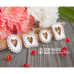 Чіпборд печеньки з сердечком 4шт Hm-076 Scrapbox