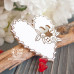 Чіпборд Фетрове сердечко з гудзиками Hm-074 Scrapbox