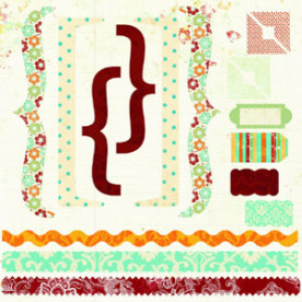 Лист высечек для скрапбукинга French Couture Die-Cut Essentials от Lily Bee Design