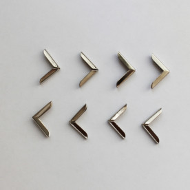 Набір куточків для альбому 15 мм, колір нікель, 8 шт.