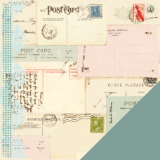Двусторонняя бумага для скрапбукинга Passport - Postcard от Making Memories