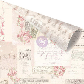 Двусторонняя скрапбумага Memories Left In Notes - Love Story, 30x30 Prima