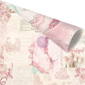 Двусторонняя скрапбумага Love Notes Only For You - Love Story, 30x30 Prima