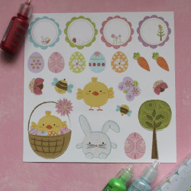 Наклейки Весна 20x20 см First Edition