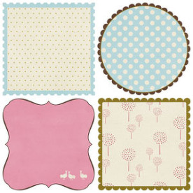 Лист высечек для скрапбукинга Three Little Birds Die-Cut Frames от Lily Bee Design