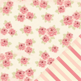 Двусторонняя бумага для скрапбукинга Je t'Adore - Cabbage Rose от Making Memories