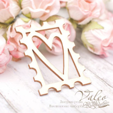 Чіпборд Марка сердечко 30 * 42мм 2034 Valeo