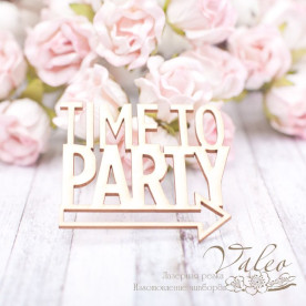 Чипборд Time to Party 47*45мм 2073 Valeo