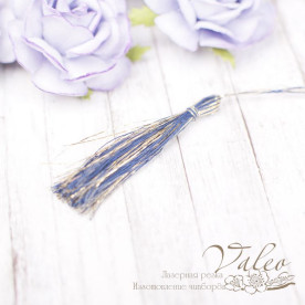 Китиця декоративна 5см синій-золото 2164 Valeo