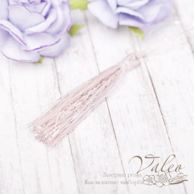 Китиця декоративна 5см рожевий-срібло 2166 Valeo