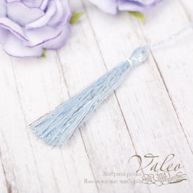 Кисточка декоративная 5см голубой-серебро 2167 Valeo
