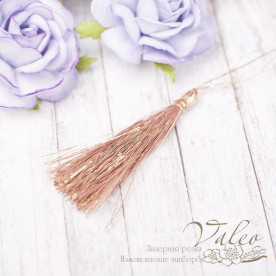 Китиця декоративна 5см коричневий-золото 2168 Valeo