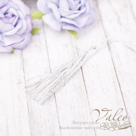 Китиця декоративна 5см білий-срібло 2169 Valeo