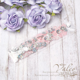 Наповнювач для шейкера рожевий-срібло 10грамм 2184 Valeo