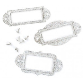 Набір металевих рамок Label holder срібло від Making Memories