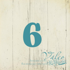 Чіпборд Цифра 6 14 * 19мм 2523 Valeo