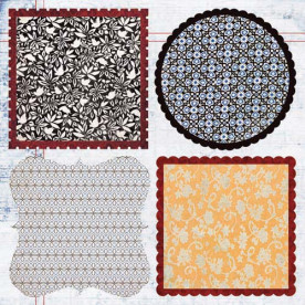 Лист вирубування для скрапбукінгу Audrey Frame Die-Cuts від Lily Bee Design