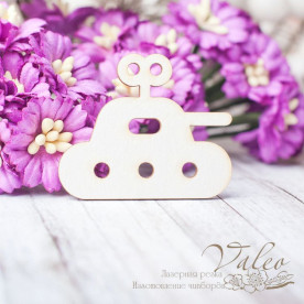 Чіпборд Іграшка дитяча танк 40 * 33мм 2580 Valeo