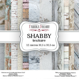 Набор скрапбумаги Shabby texture, 30,5x30,5 см, 12 листов Фабрика Декору
