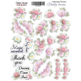 Набір наклейок (стікерів) 007, Shabby dreams, Фабрика Декору