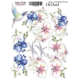 Набір наклейок (стікерів) 009, Tender orchid-2, Фабрика Декору