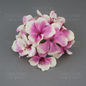 Гортензия на веточке, розовый с белым Фабрика Декору