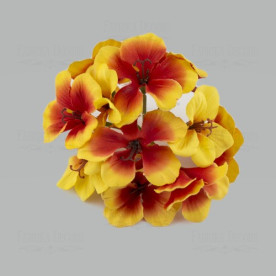 Гортензія на гілочці, червоно-оранжевий Фабрика Декору