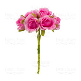 Розочки, Розовые, 6 шт Фабрика Декору