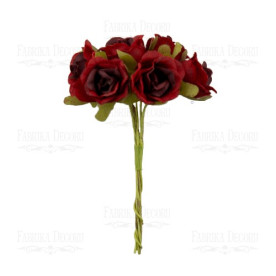 Трояндочки, Вишневі, 6 шт Фабрика Декору