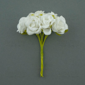 Трояндочки, Білі, 6 шт Фабрика Декору