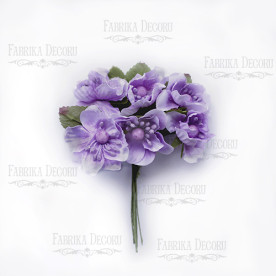 Набор цветов Маки, Сиреневые, 6шт Фабрика Декору