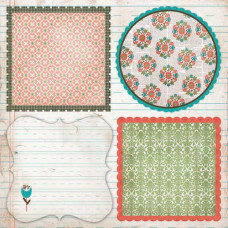 Лист вирубування для скрапбукінгу Vintage Poppy Frame Die-Cuts від Lily Bee Design