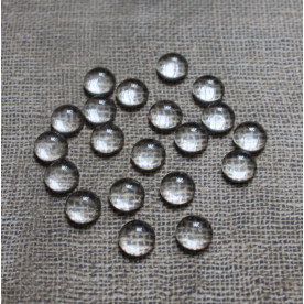 Напівкруглий скляний кабошон 12 мм, товщина 5-6 мм