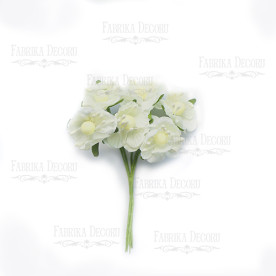 Набор маленьких цветов персика, Айвори, 6шт Фабрика Декору