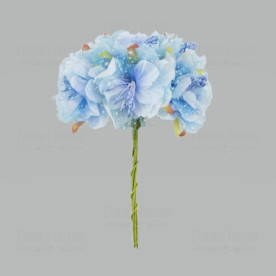 Набір квітів вишні Вишневий цвіт з фатином, Небесні, 6шт Фабрика Декору