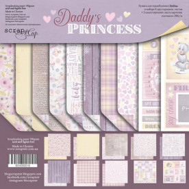Набор двусторонней бумаги 30х30см Daddys Princess 10шт Scrapmir
