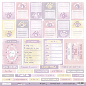 Лист одностороннього паперу 30x30 Картки RU Daddys Princess Scrapmir