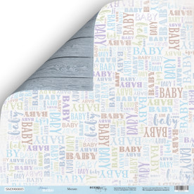 Лист двусторонней бумаги 30x30 Малыш Mommys Hero Scrapmir