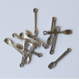 Металева підвіска "Вилки" 25х5 мм, 5 шт.