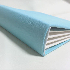 Заготовка для альбома, 20х20 см, 5 разворотов, голубой кожзам