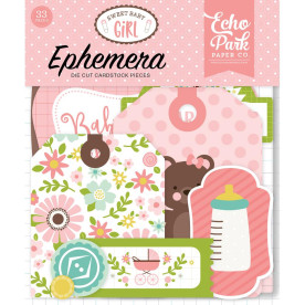 Набор высечек Sweet Baby Girl 33 шт Echo Park