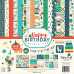 Набір скраппаперу Happy Birthday Boy 30х30 12 аркушів + наклейки Echo Park