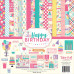 Набор скрапбумаги Happy Birthday Girl 30х30 12 листов + наклейки Echo Park