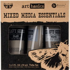 Набор для микс-медиа Finnabair Art Basics Mixed Media Essentials 3 шт по 60 мл Prima